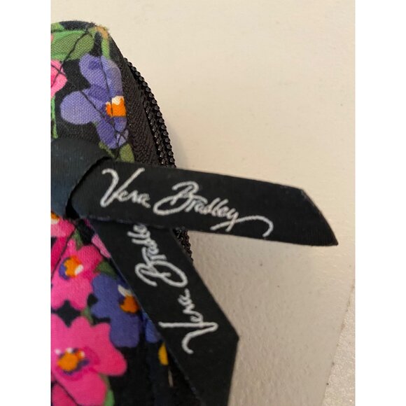 Vera Bradley Wallet Wild Flower Quilted Floral Turnlock Wallet With Zip Pocket - Picture 8 of 8